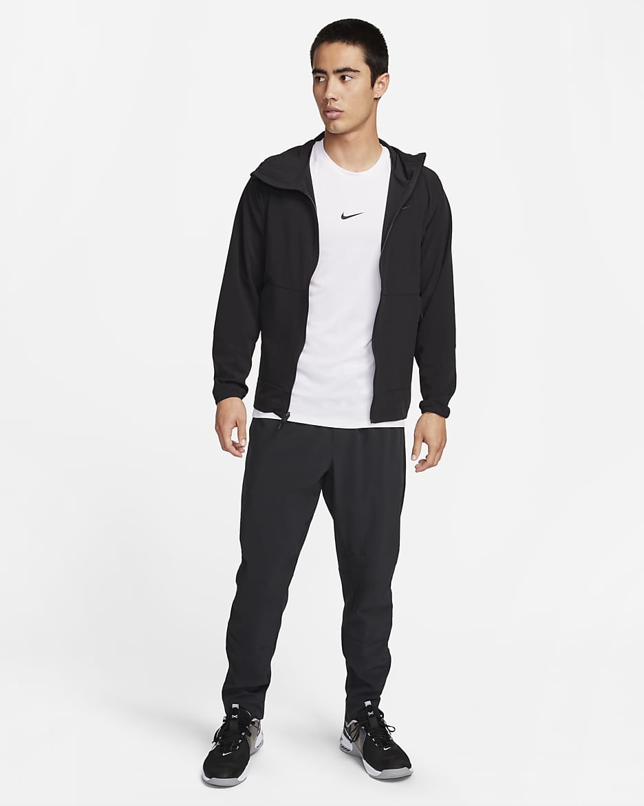 Nike Repel Unlimited Men's Water-Repellent Hooded Versatile Jacket - Black/Black/Black