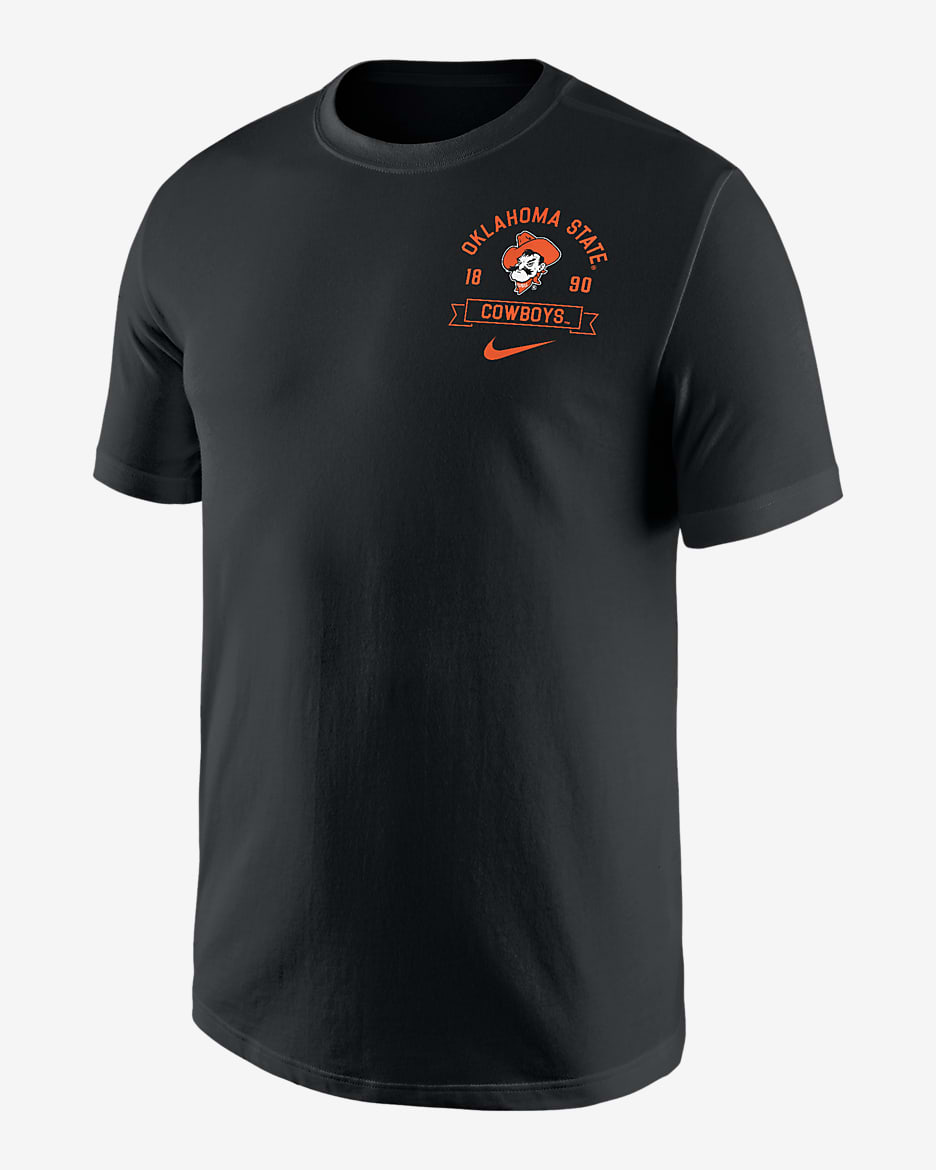 Playera universitaria Nike Max90 para hombre Oklahoma State - Negro