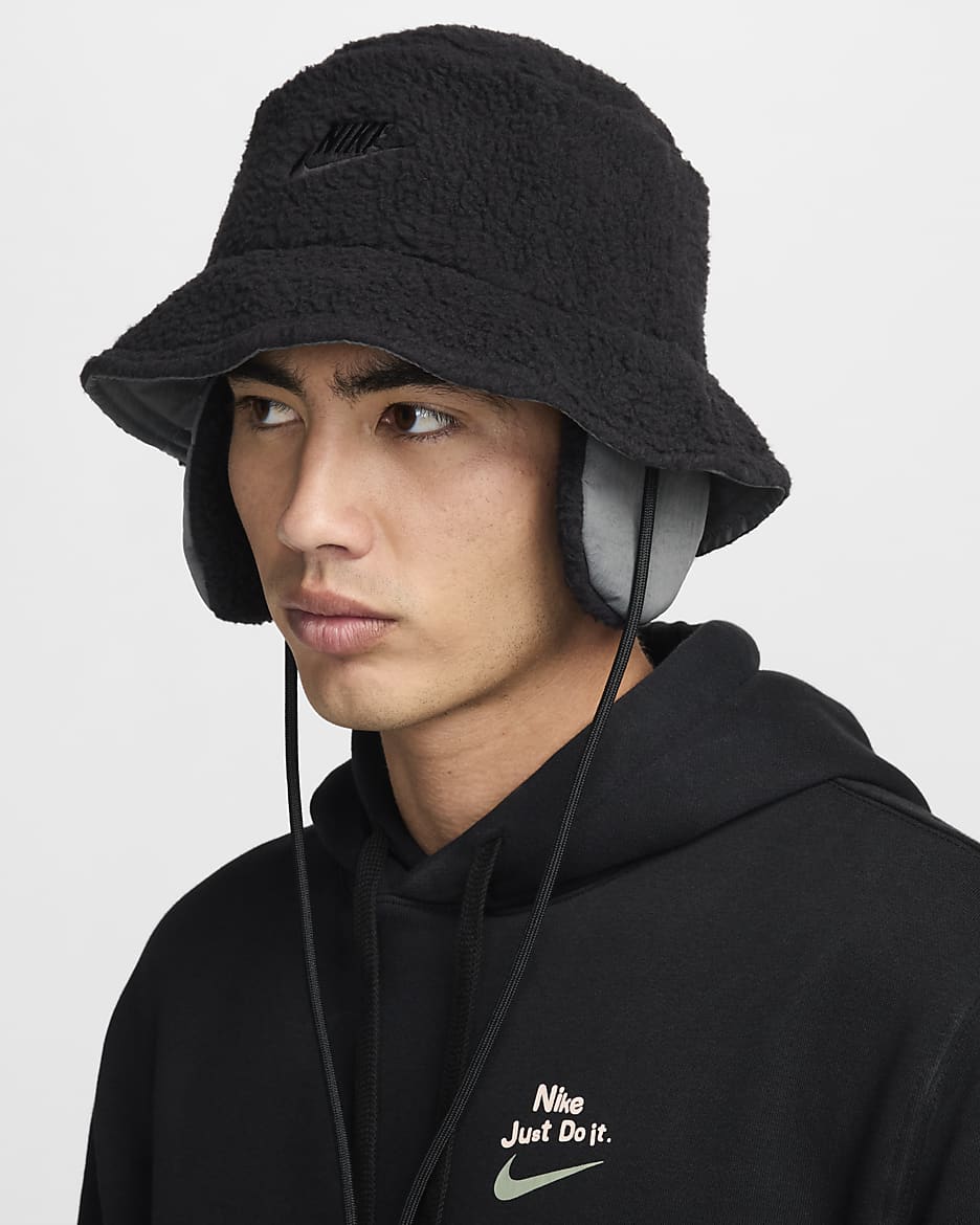 Nike Apex Winterized Bucket Hat - Black/Iron Grey/Black