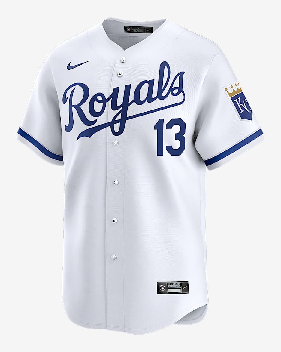 Jersey Nike Dri-FIT ADV de la MLB Limited para hombre Salvador Perez Kansas City Royals - Blanco