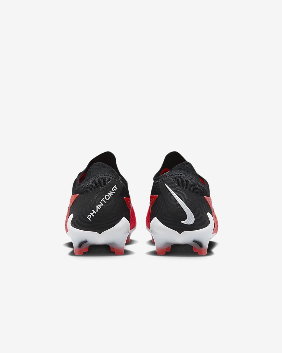 Nike Phantom GX Elite Artificial-Grass Low-Top Soccer Cleats - Bright Crimson/White/University Red/Black