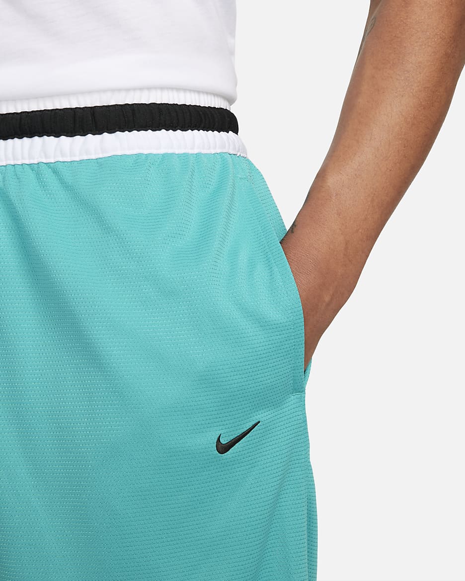 Shorts de básquetbol de 25 cm para hombre Nike Dri-FIT DNA - Nébula azul verdoso/Negro