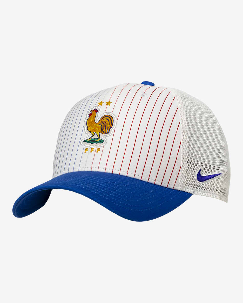 Gorra de rejilla de fútbol Nike FFF - Royal juego