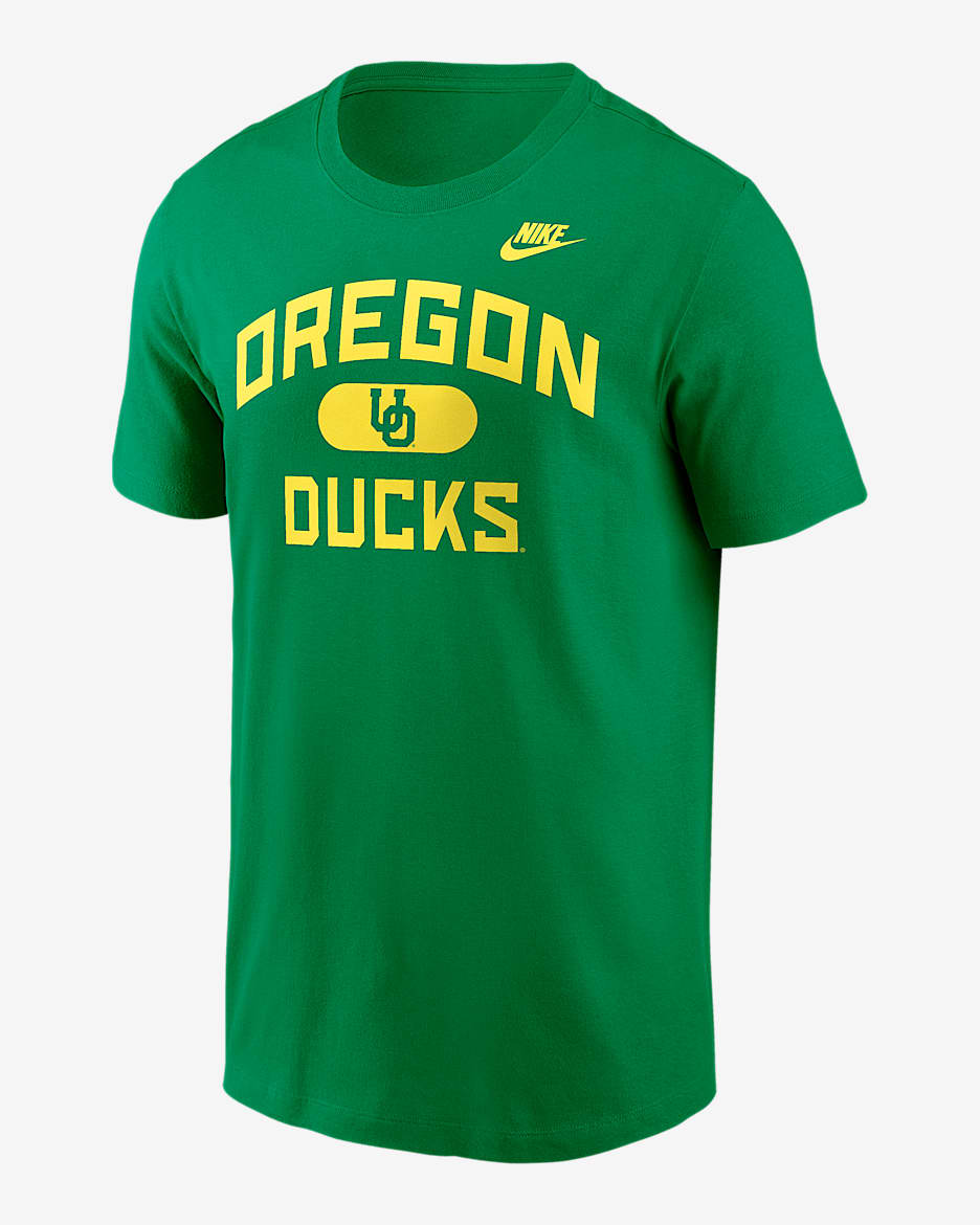 Playera universitaria Nike para hombre Oregon Legacy Alma Mater - Verde manzana