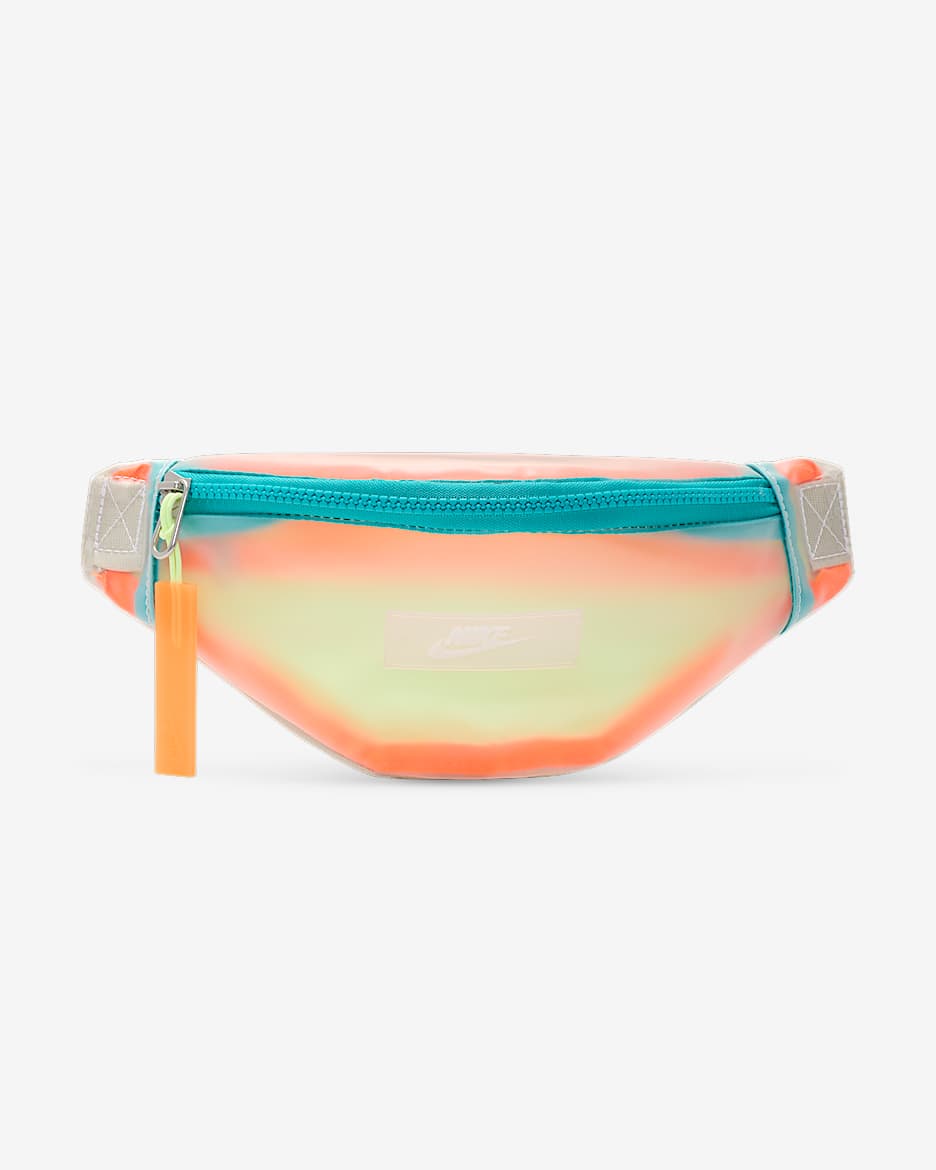 Bolsa bandolera (pequeña, 1 L) Nike Heritage - Transparente/Hueso claro/Blanco