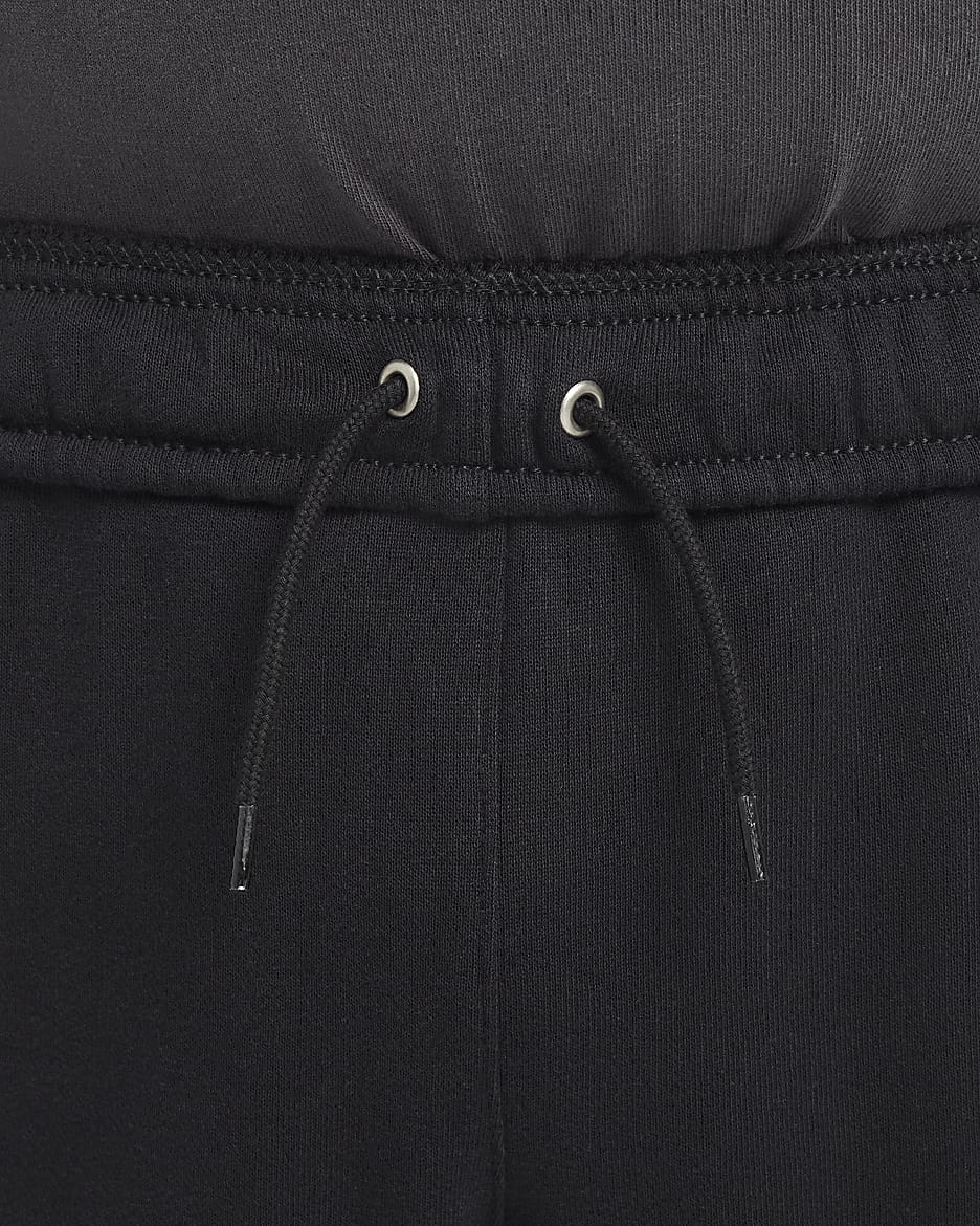 Pantalon en molleton oversize Nike Club Fleece pour homme - Noir/Noir/Blanc