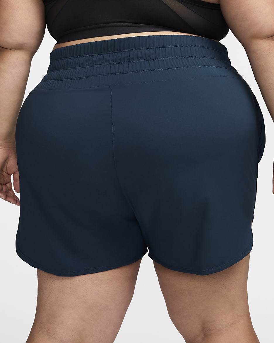 Nike Dri-FIT One Women's Ultra High-Waisted 3" Brief-Lined Shorts (Plus Size) - Armory Navy