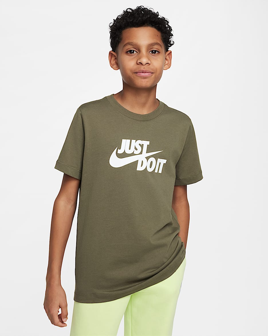 T-Shirt Nike Sportswear για μεγάλα παιδιά - Medium Olive