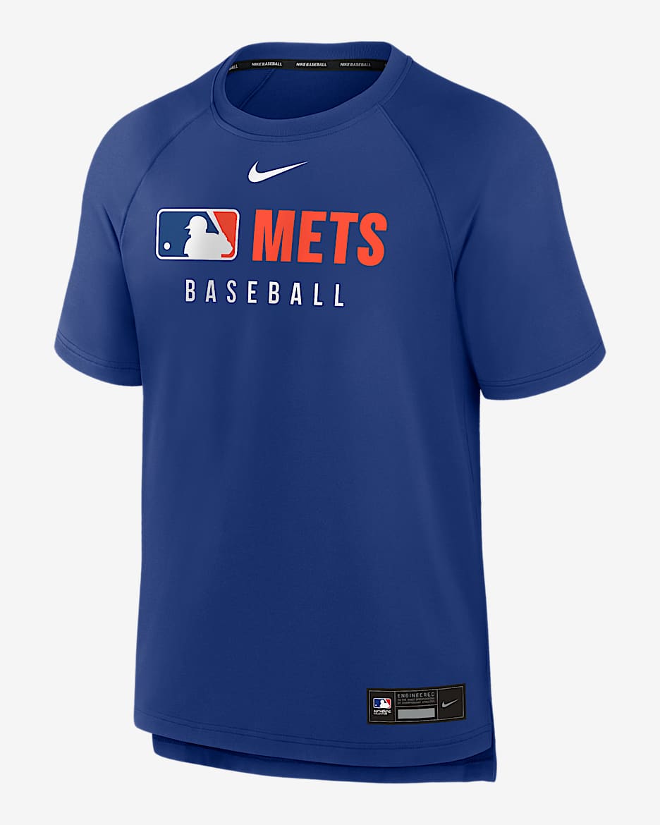 Playera Nike Dri-FIT de la MLB para hombre New York Mets Authentic Collection Pregame - Royal