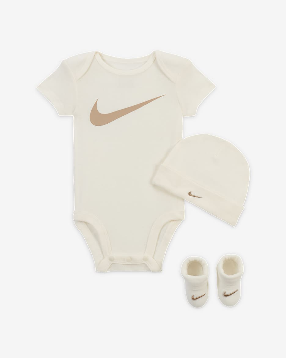 Nike Baby (0-6M) 8-Piece Boxed Gift Set - Pale Ivory