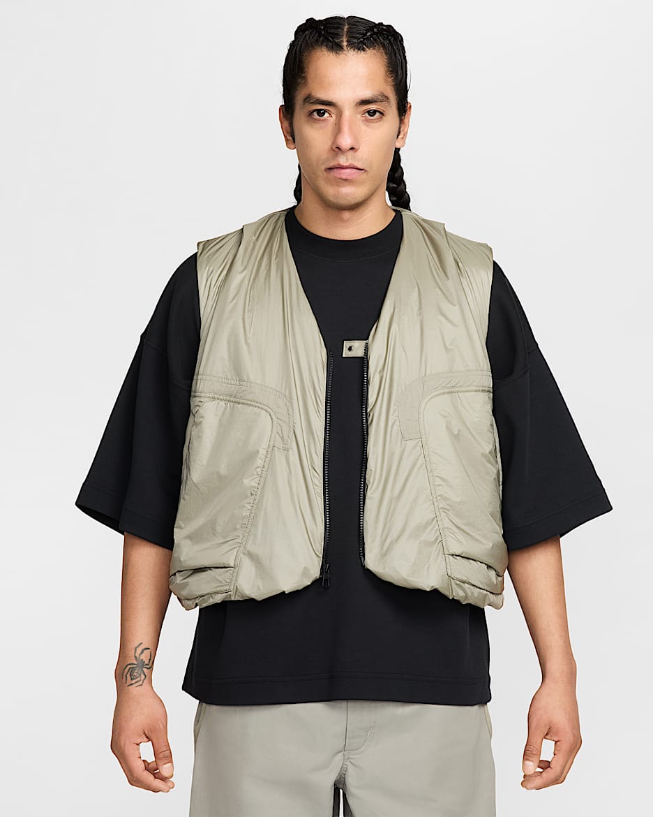 Nike Tech Men's Woven Gilet - Light Army/Black