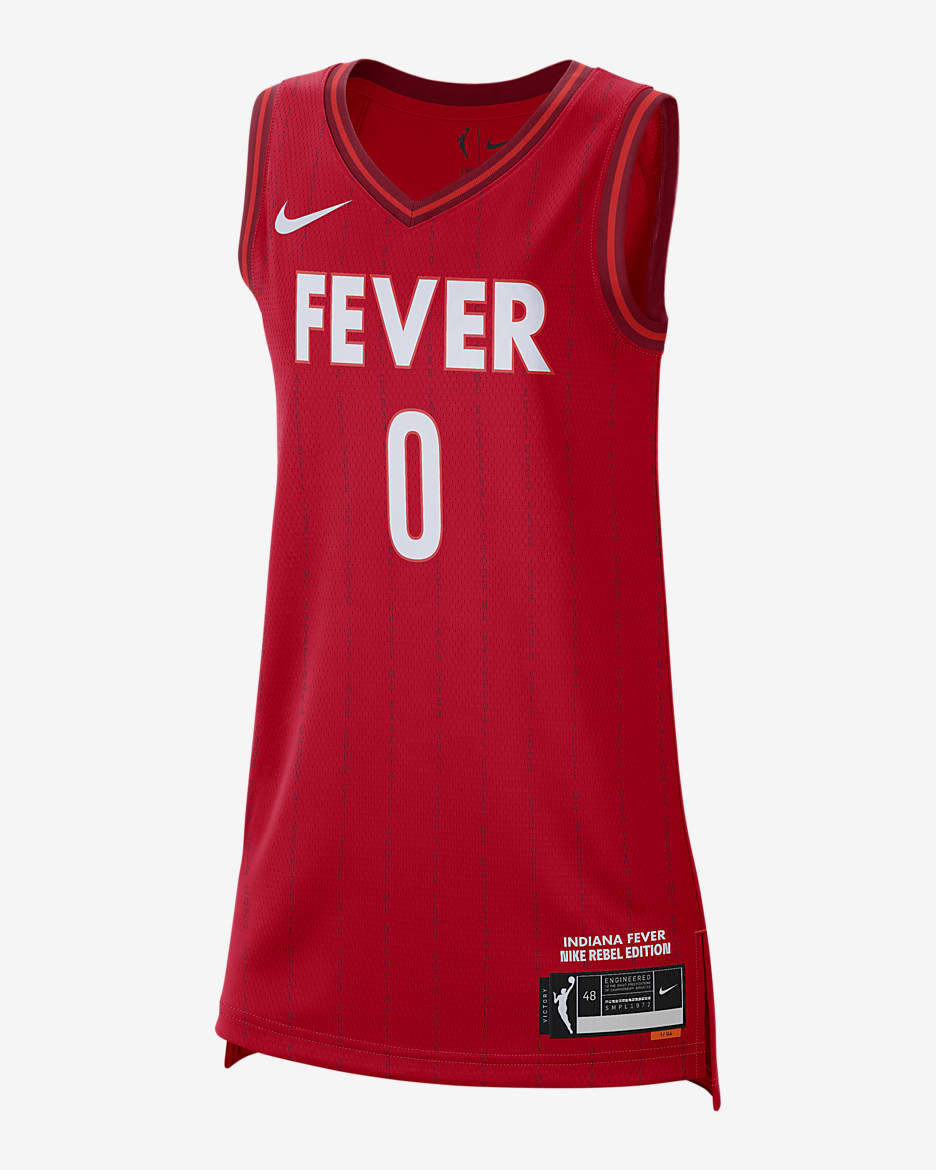 Kelsey Mitchell Indiana Fever 2023 Nike Dri-FIT WNBA Victory Jersey - University Red