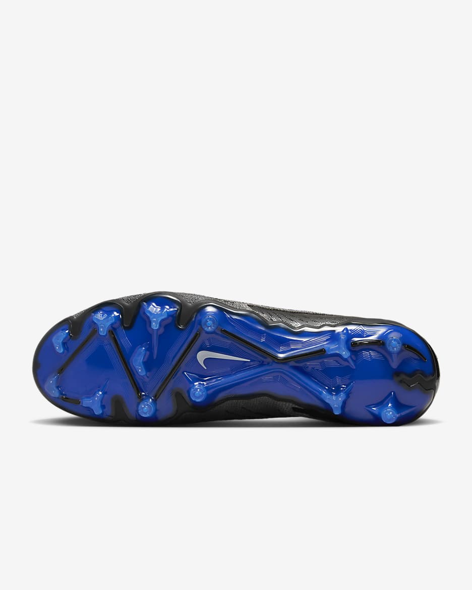 Nike Phantom GX Elite Firm-Ground Low-Top Soccer Cleat - Black/Hyper Royal/Chrome