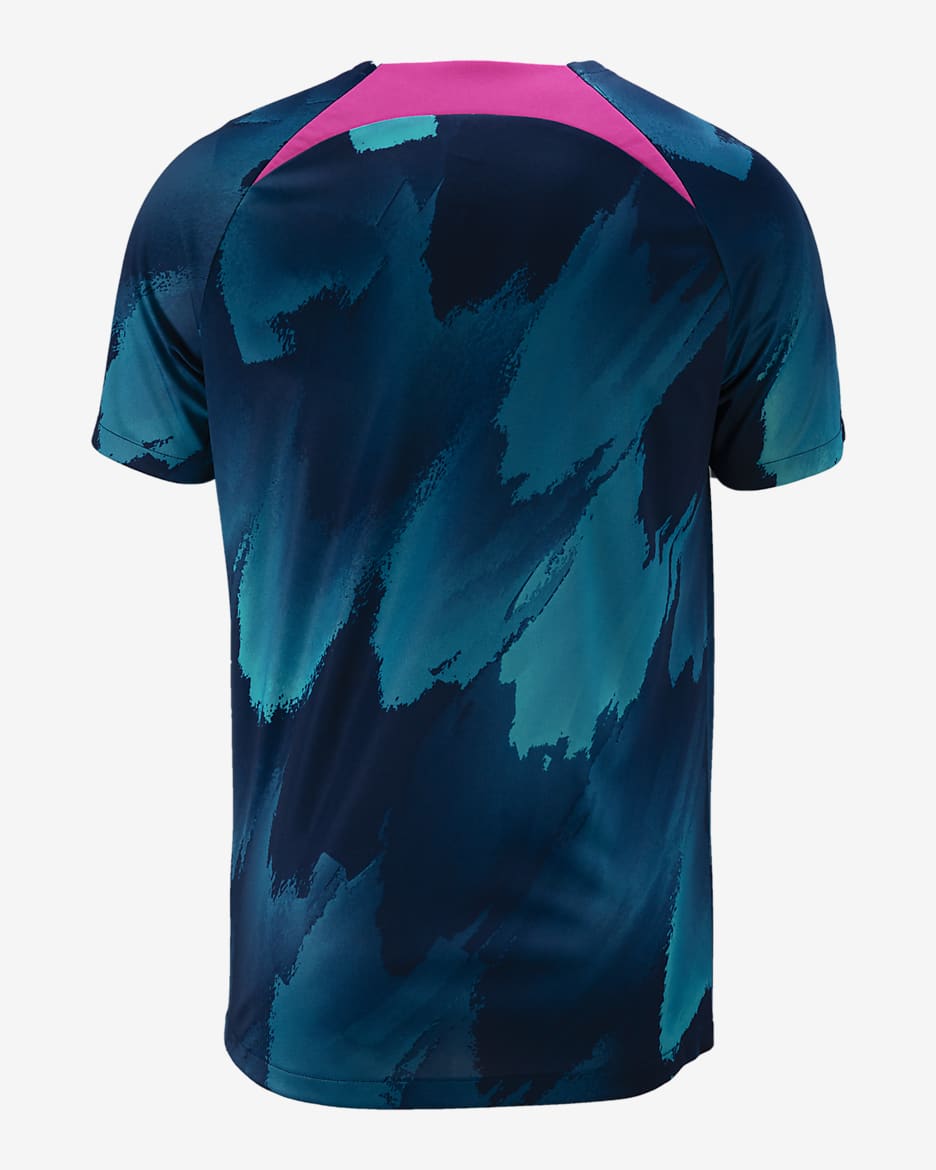 Playera Nike de la NWSL para antes del partido para hombre San Diego Wave FC - Azul vacío