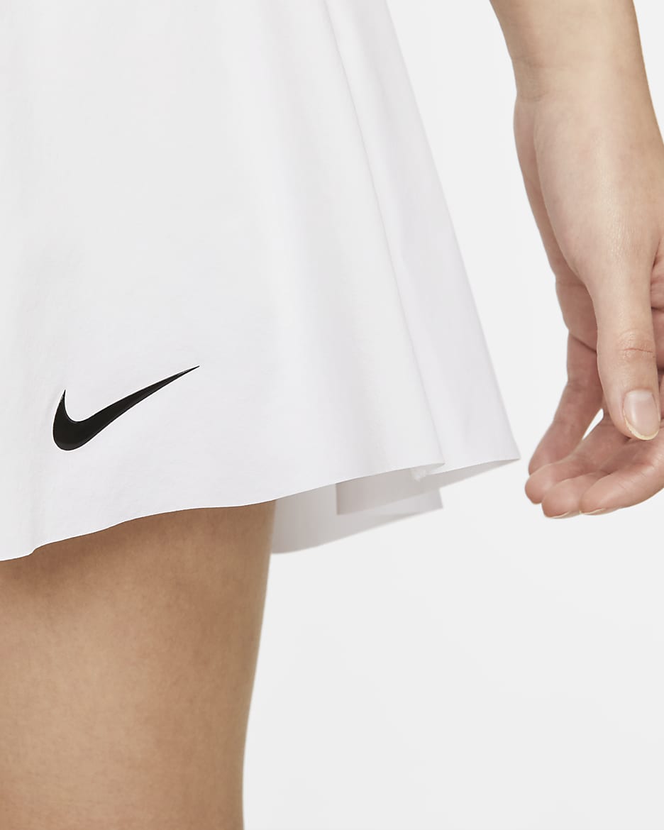 Nike Dri-FIT Advantage Faldilla de tennis - Dona - Blanc/Negre