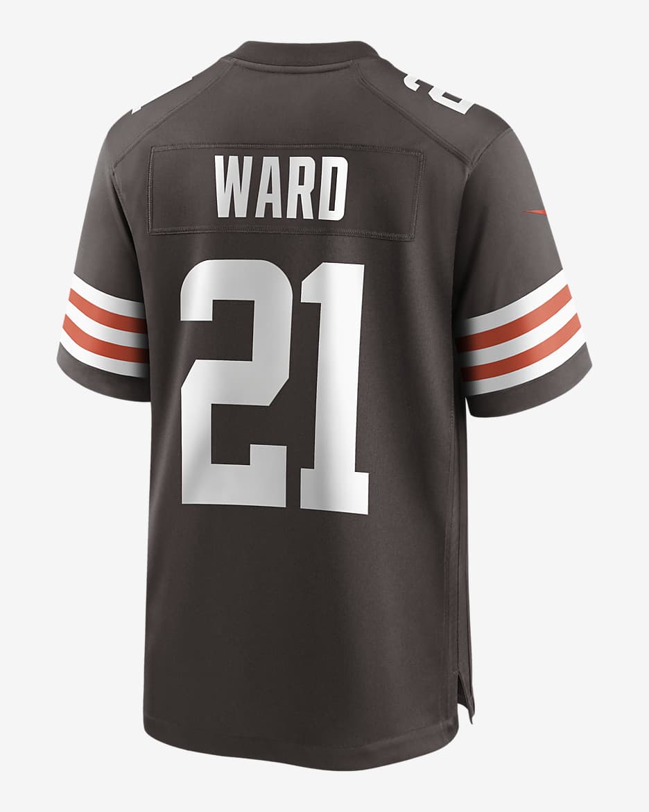 NFL Cleveland Browns (Denzel Ward) Men's Game Football Jersey - Seal Brown