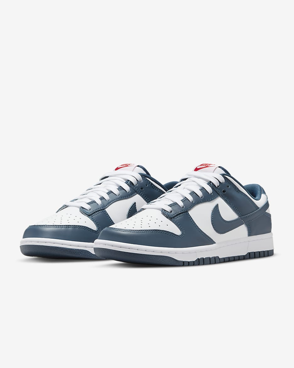 Scarpa Nike Dunk Low Retro - Uomo - Valerian Blue/Bianco/University Red/Valerian Blue