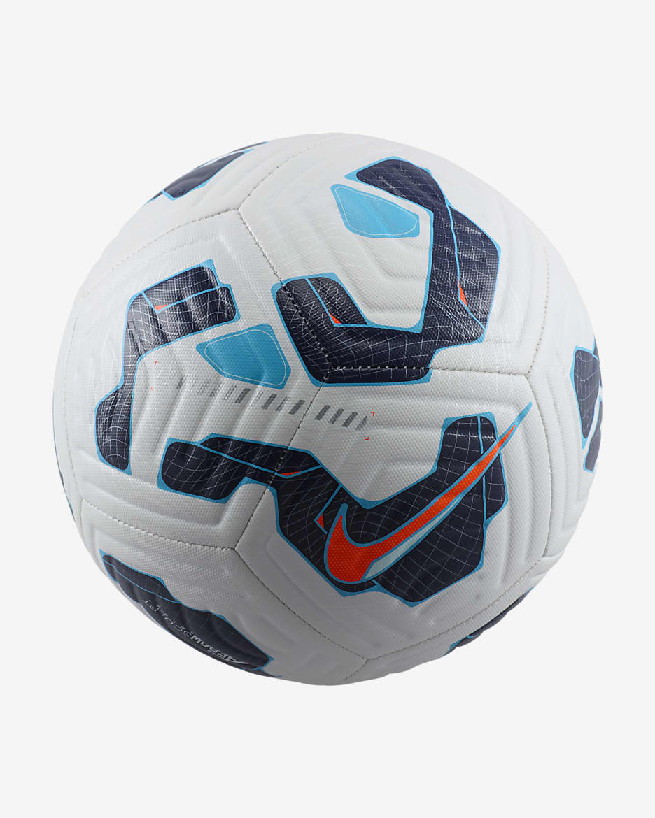 Fotboll Nike Academy - Vit/Blackened Blue/Hyper Crimson