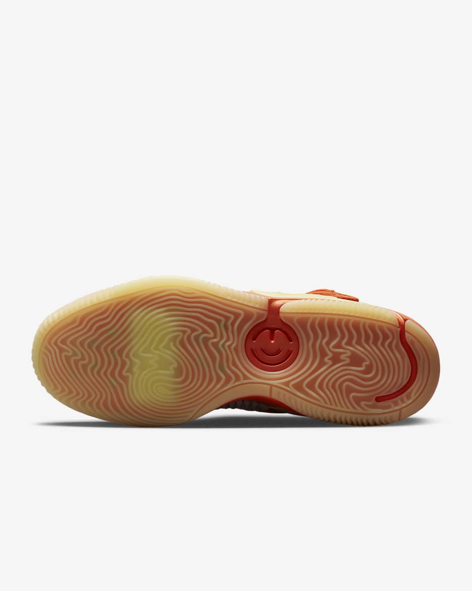 Nike Air Deldon "Hoodie" Basketball Shoes - Safety Orange/Citron Tint/Citron Tint