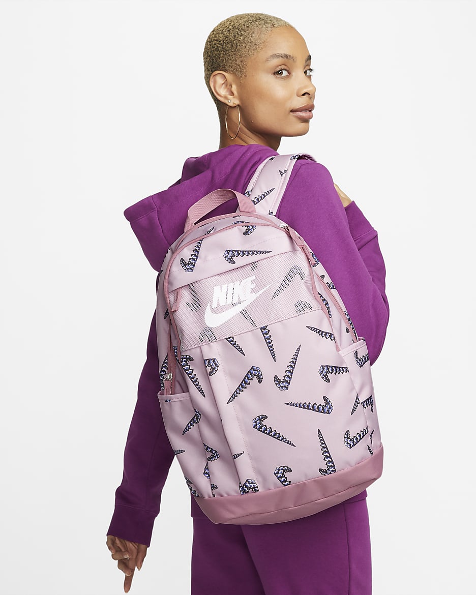 Nike Backpack (21L) - Elemental Pink/Elemental Pink/White