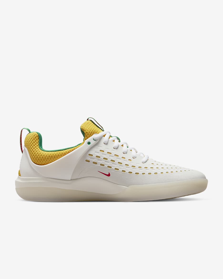 Tenis de skateboarding Nike SB Nyjah 3 PRM - Blanco cumbre/Amarillo tour/Verde suerte/Negro