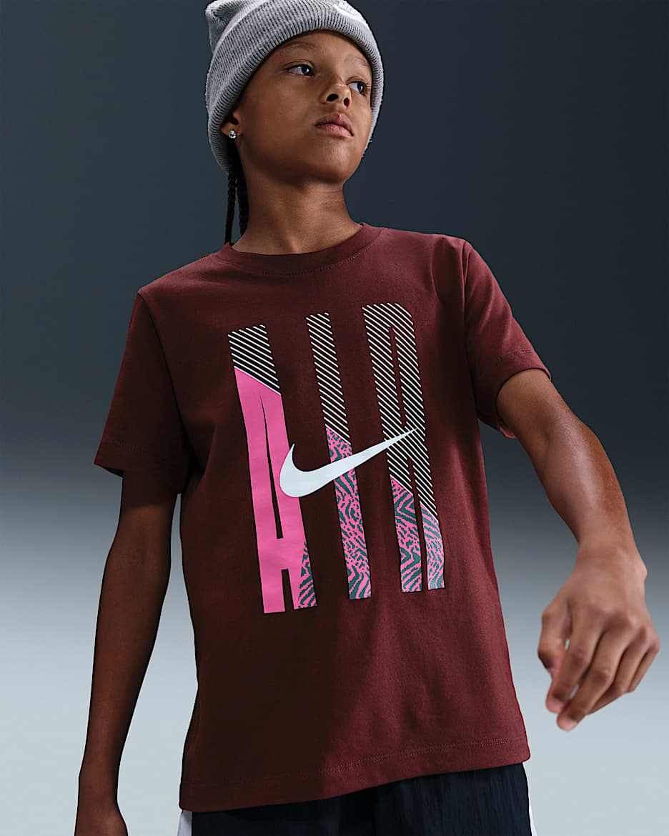 Nike Sportswear-T-shirt til større børn - Dark Team Red