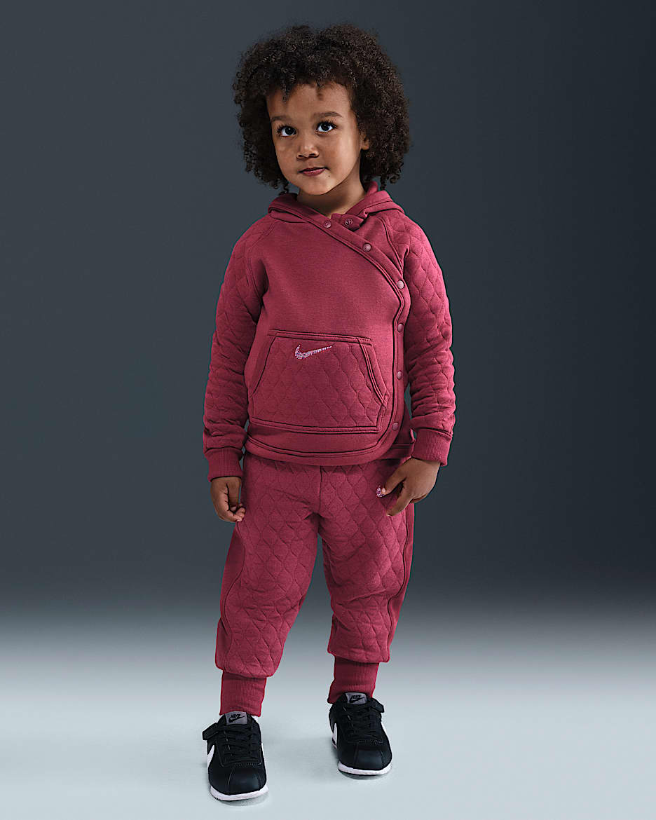 Nike Ready, Set! Toddler 2-Piece Hooded Jogger Set - Team Red