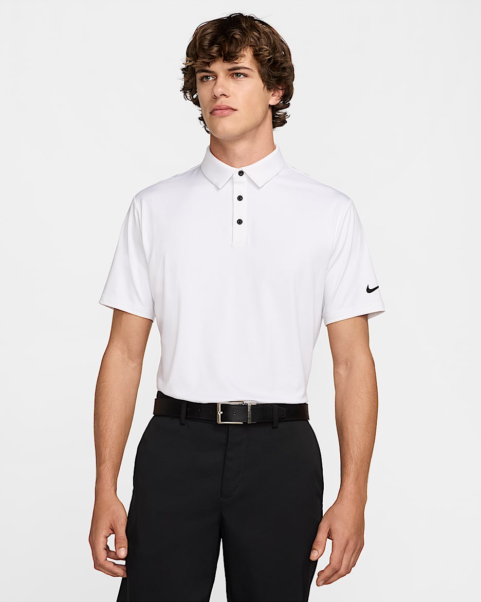 Nike Tour Men's Dri-FIT Golf Polo - White/Black