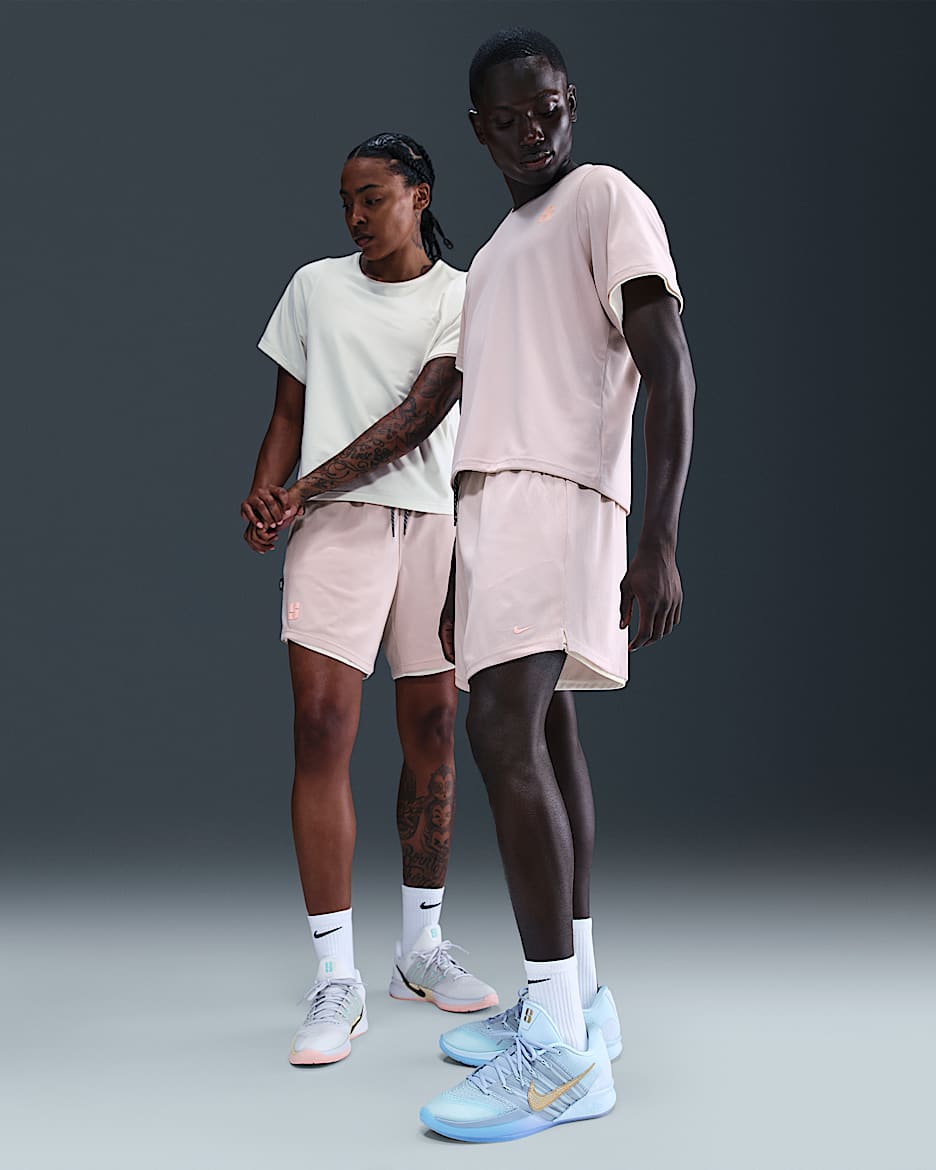 Sabrina Dri-FIT Reversible Basketball Shorts - Silt Red/Sail/Rose Gold/Washed Coral
