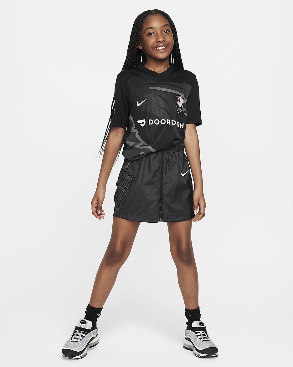 Angel City FC 2024 Stadium Primary Big Kids' Nike Dri-FIT NWSL Replica Jersey - Black