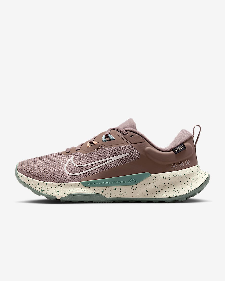 Nike Juniper Trail 2 GORE-TEX Zapatillas de trail running para el mal tiempo - Mujer - Mink Brown/Cannon/Orange Chalk/Soft Pearl