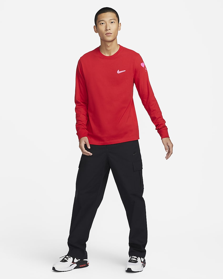 Nike Sportswear Long-Sleeve T-Shirt - University Red