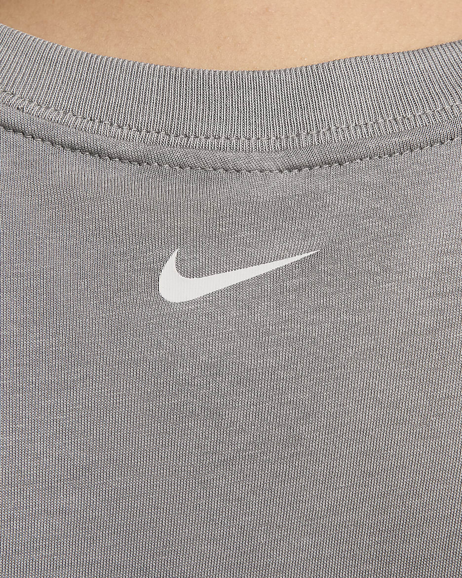 Nike Sportswear Women's Cropped T-Shirt - Flat Pewter/Light Iron Ore