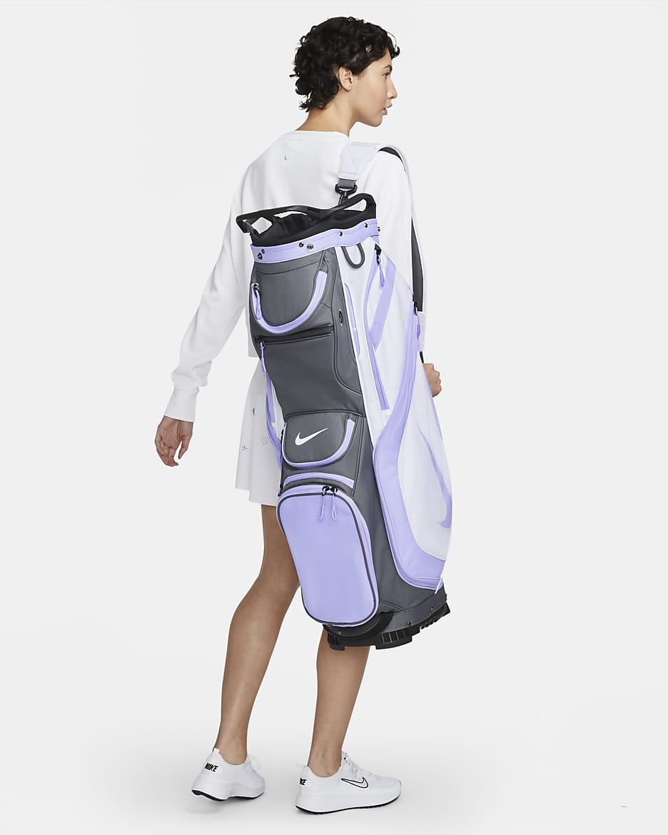 Bolsa de golf Nike Performance Cart - Blanco/Gris hierro