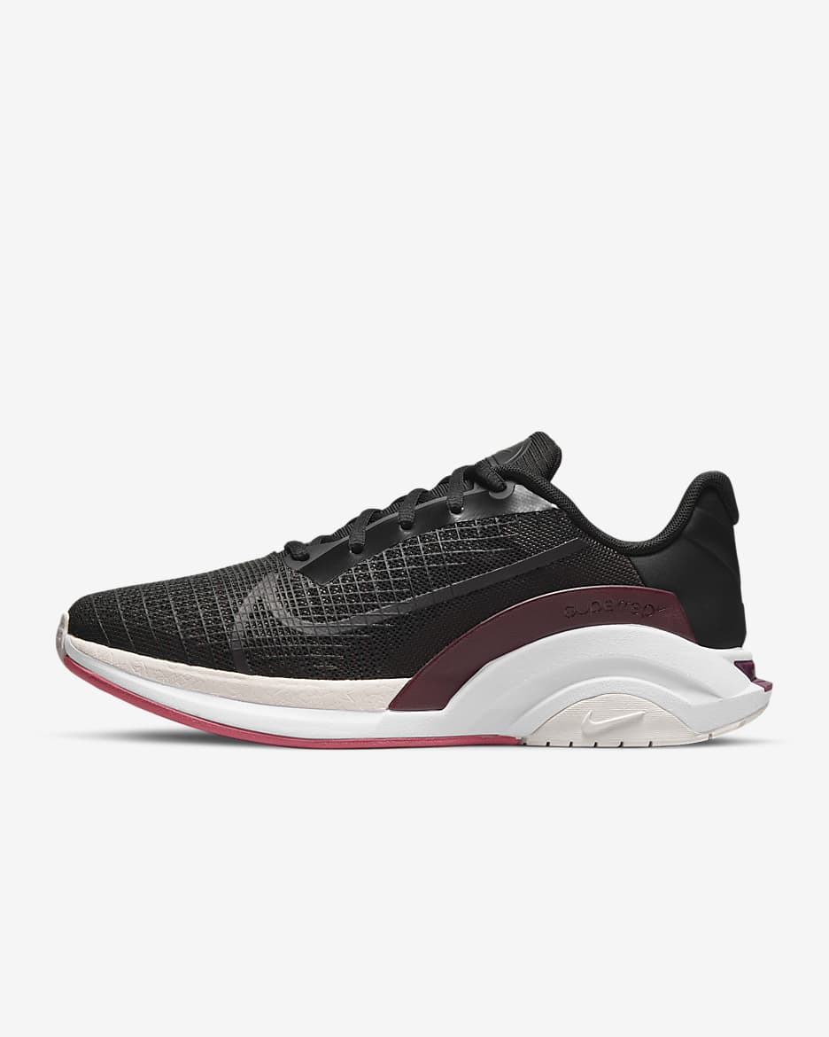 Calzado de resistencia para mujer Nike ZoomX SuperRep Surge - Negro/Negro/Rosa suave claro/Caoba metálico
