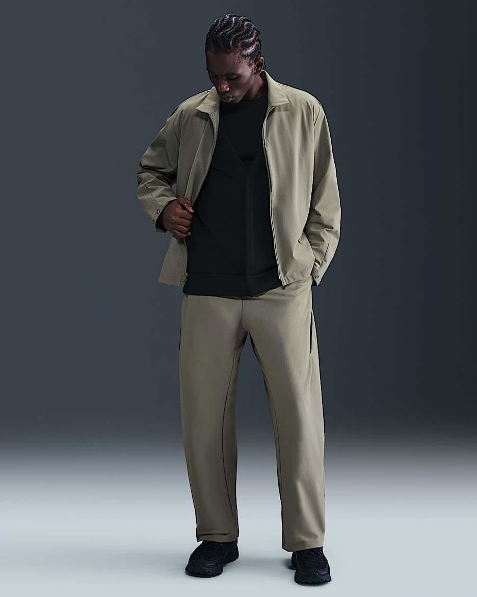 Nike 24.7 PerfectStretch Men's Dri-FIT UV Loose-Fit Utility Pants - Light Army/Steel Green