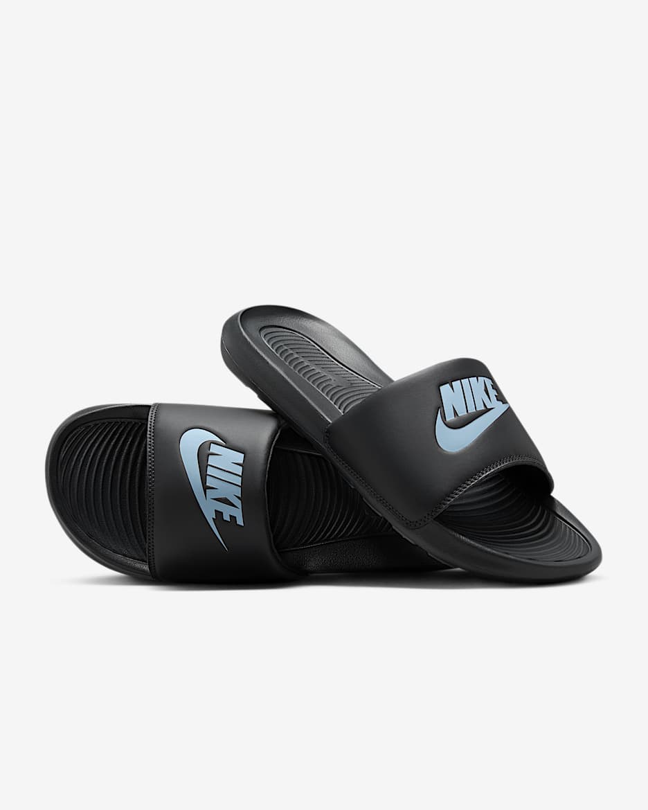 Nike Victori One Men's Slides - Anthracite/Anthracite/Light Armoury Blue