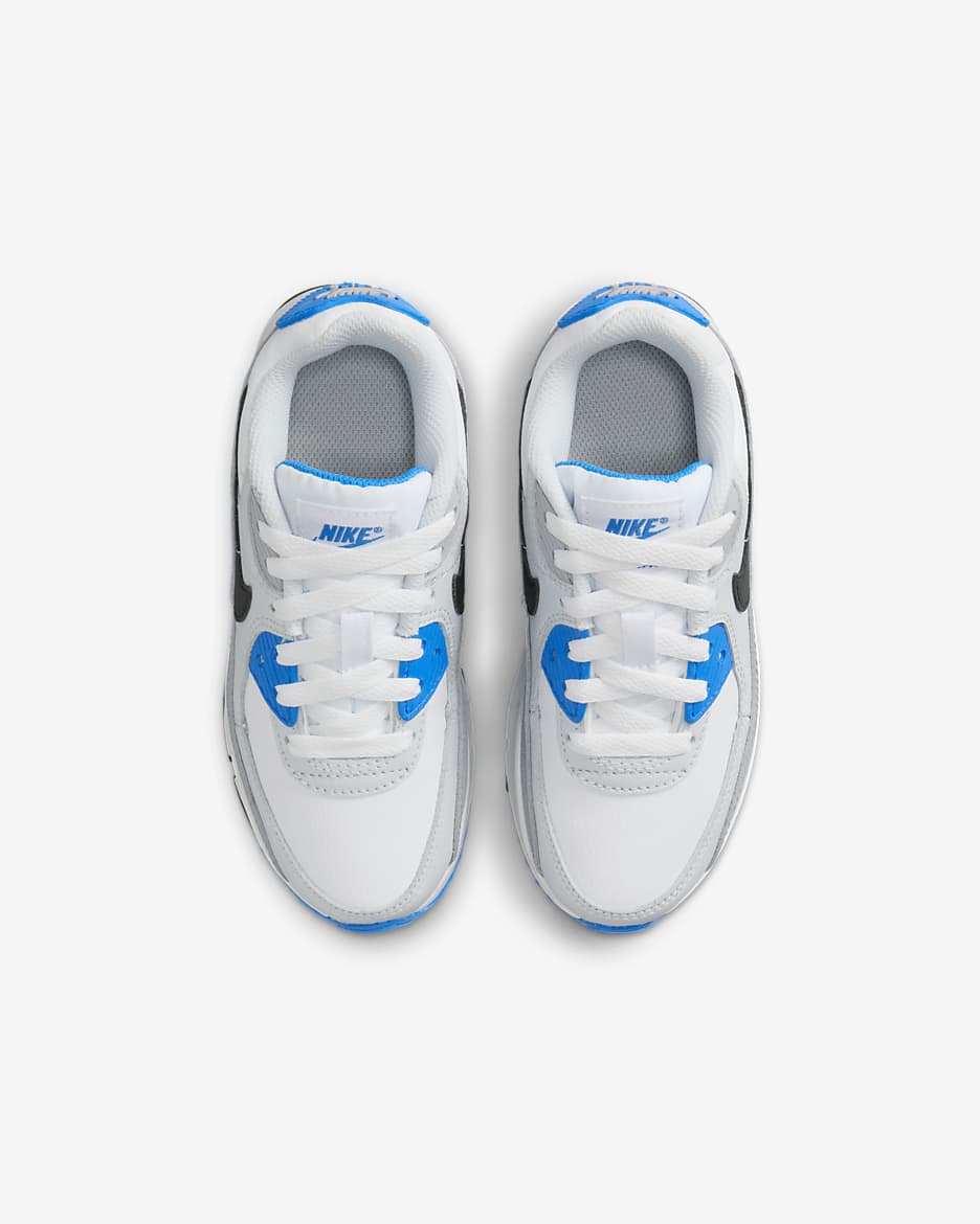 Chaussure Nike Air Max 90 LTR pour Jeune enfant - Blanc/Photo Blue/Pure Platinum/Noir