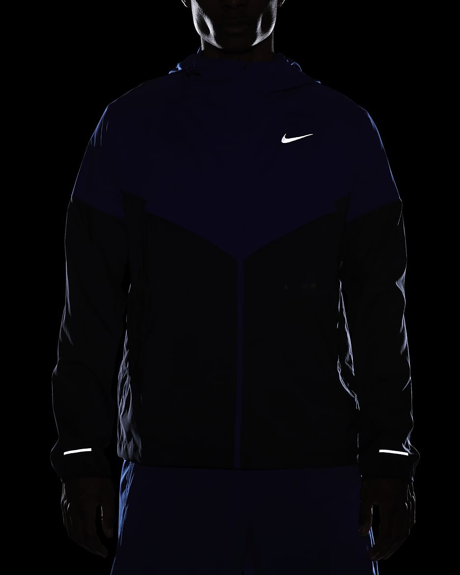 Nike Windrunner Repel løpejakke til herre - Game Royal/Obsidian