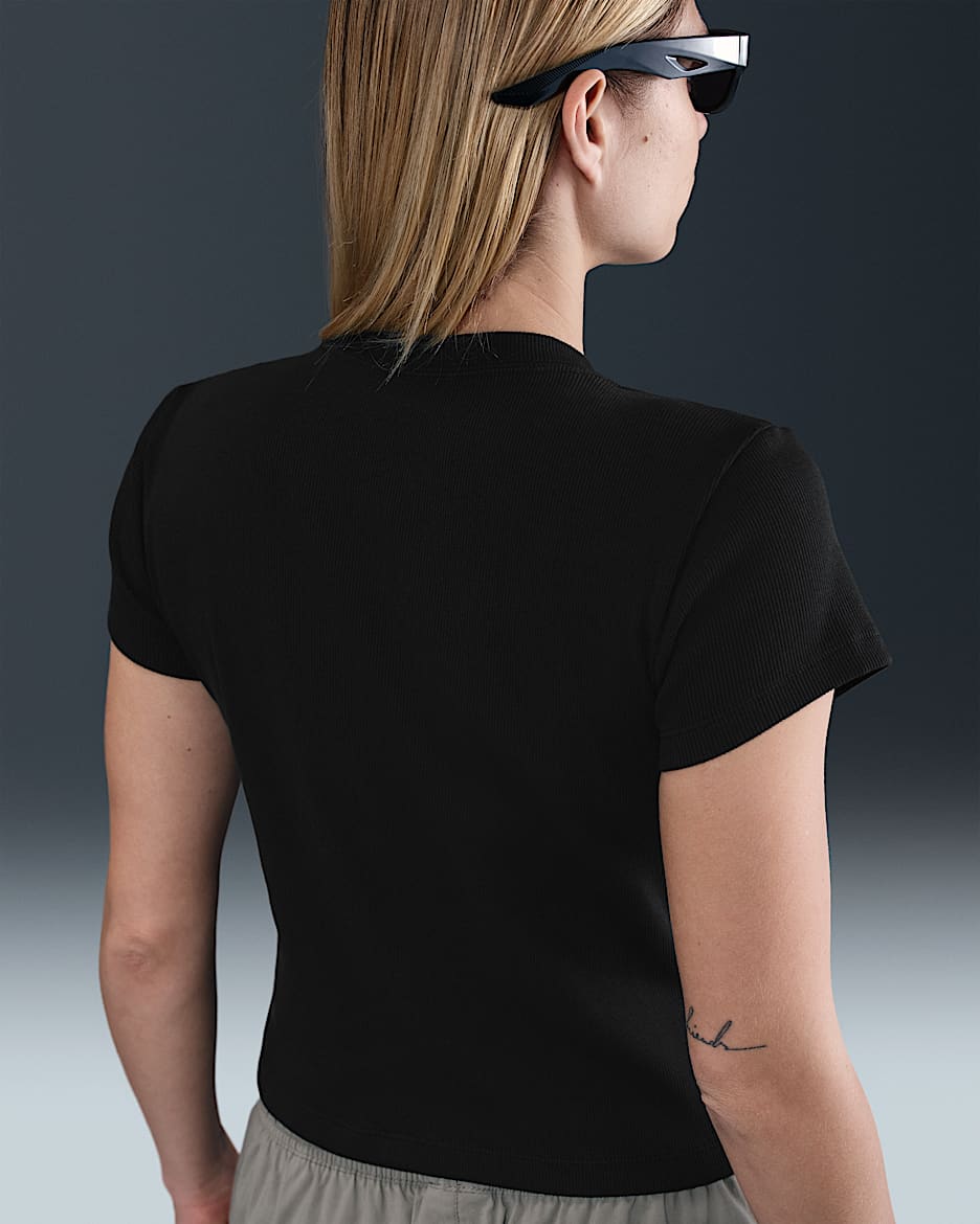 Nike Sportswear Women's Tight Ribbed Short-Sleeve T-Shirt