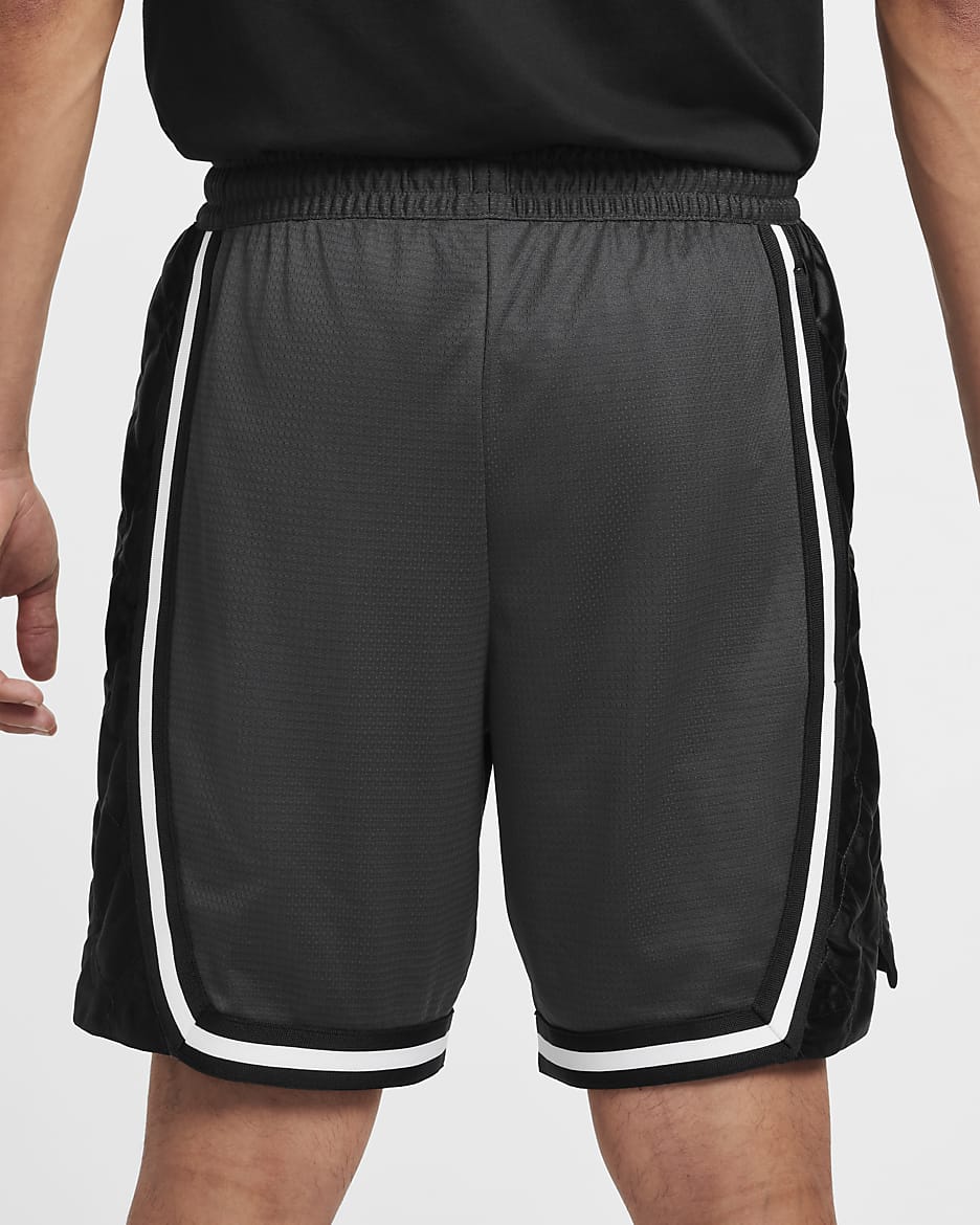 Short de basket 20 cm Nike DNA Dri-FIT pour homme - Anthracite/Noir/Blanc