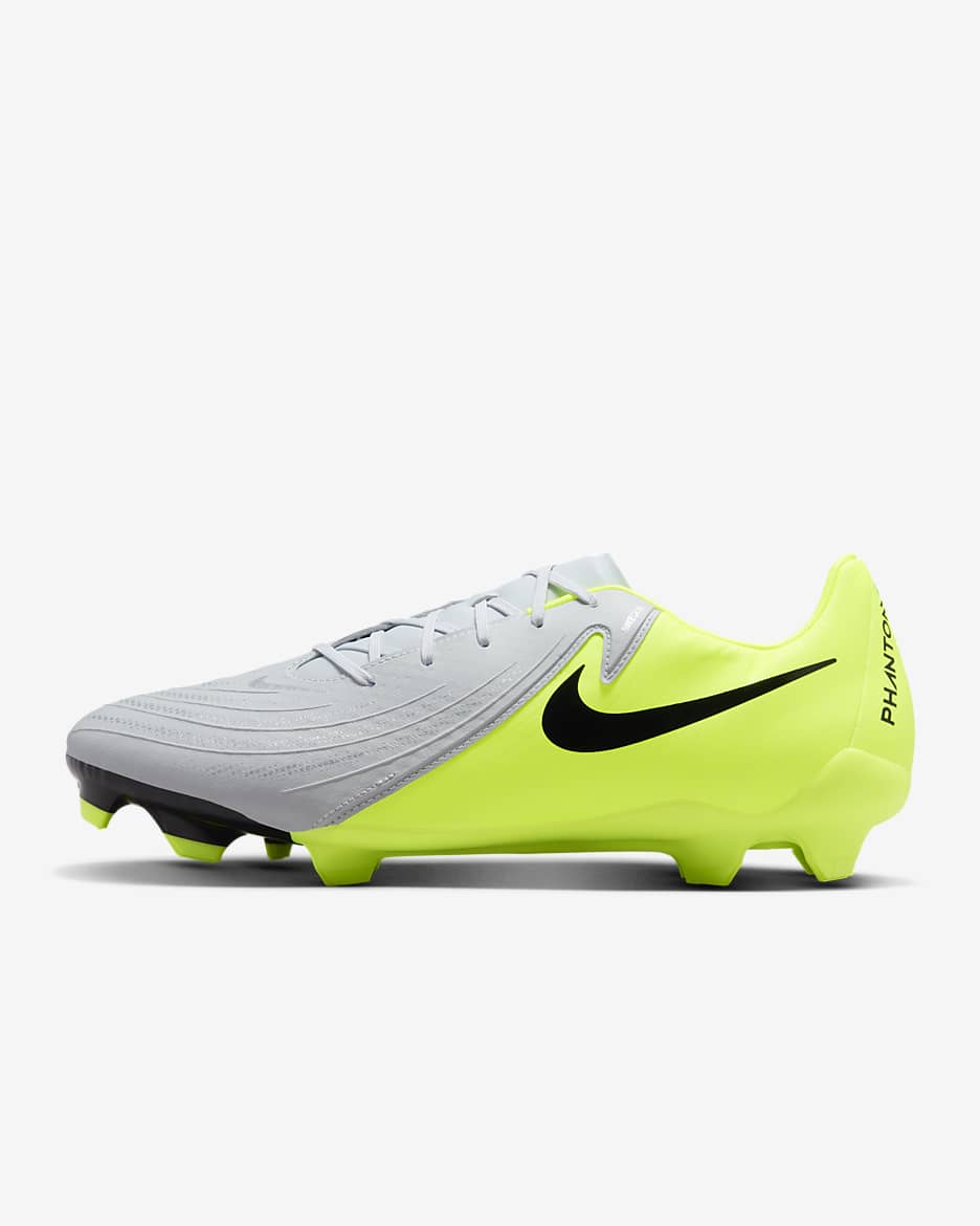 Nike Phantom GX 2 Academy MG Low-Top Football Boot - Metallic Silver/Volt/Black