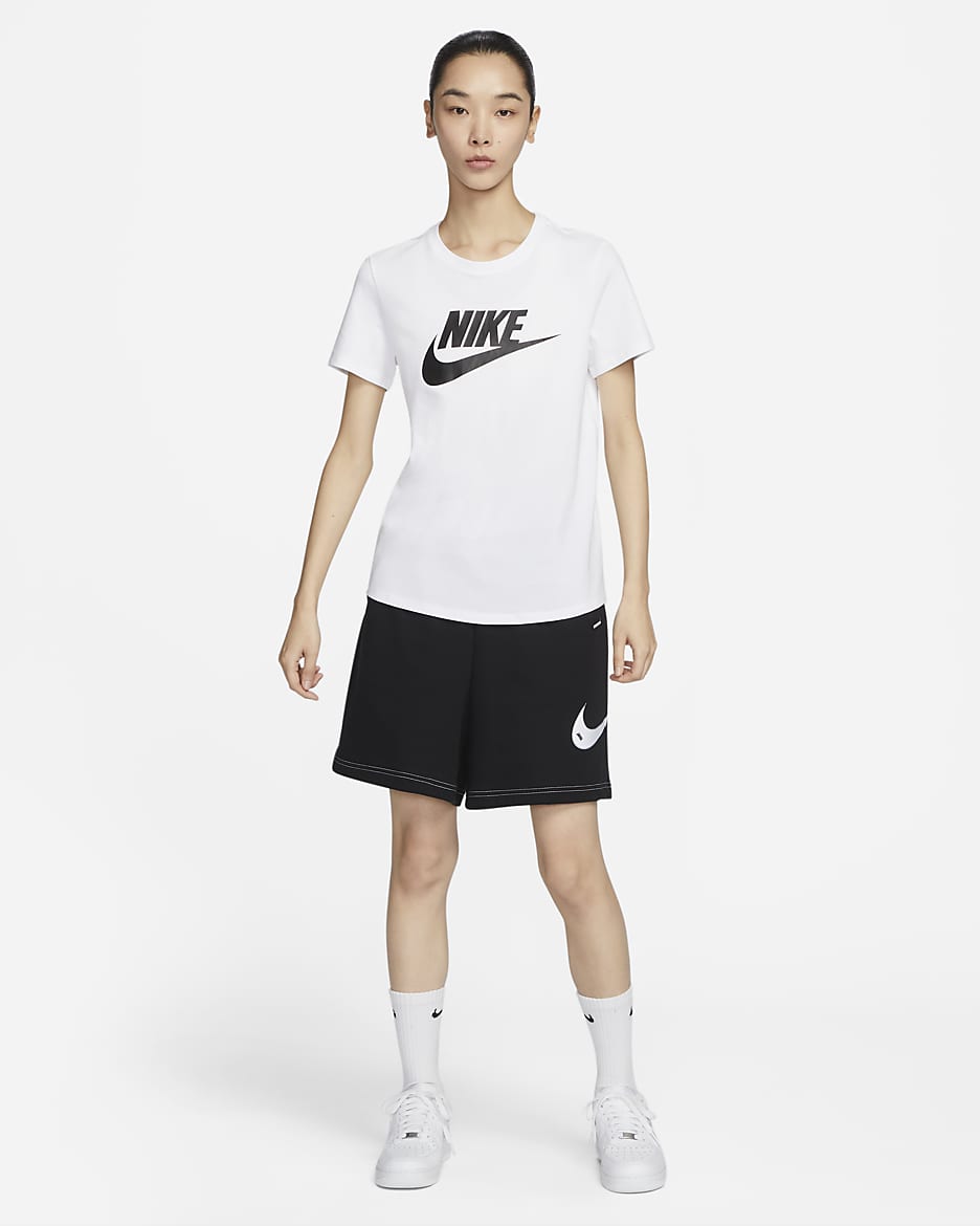 Nike Sportswear Essentials Women's Logo T-Shirt - White/Black