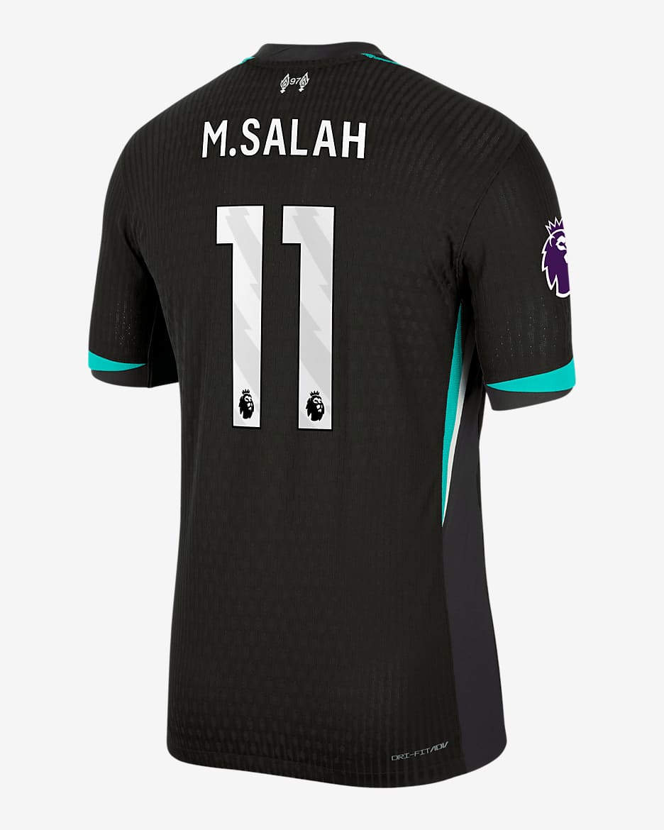 Mohamed Salah Liverpool 2024/25 Match Away Men's Nike Dri-FIT ADV Soccer Jersey - Forest Green