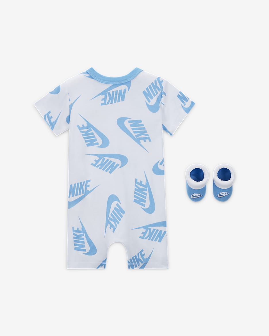 Nike Baby Bodysuit and Booties Set - White