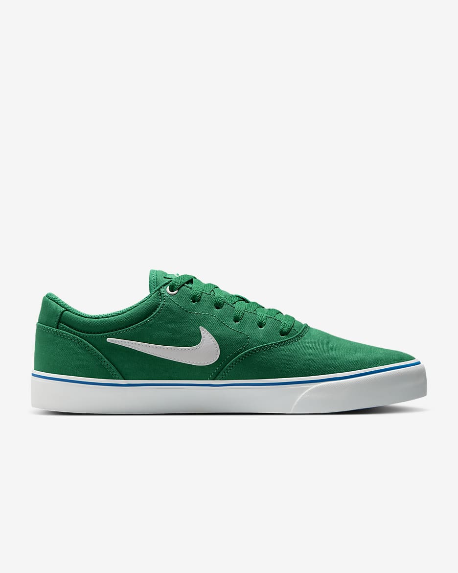 Nike SB Chron 2 Canvas Skate Shoe - Malachite/Malachite/Star Blue/Summit White