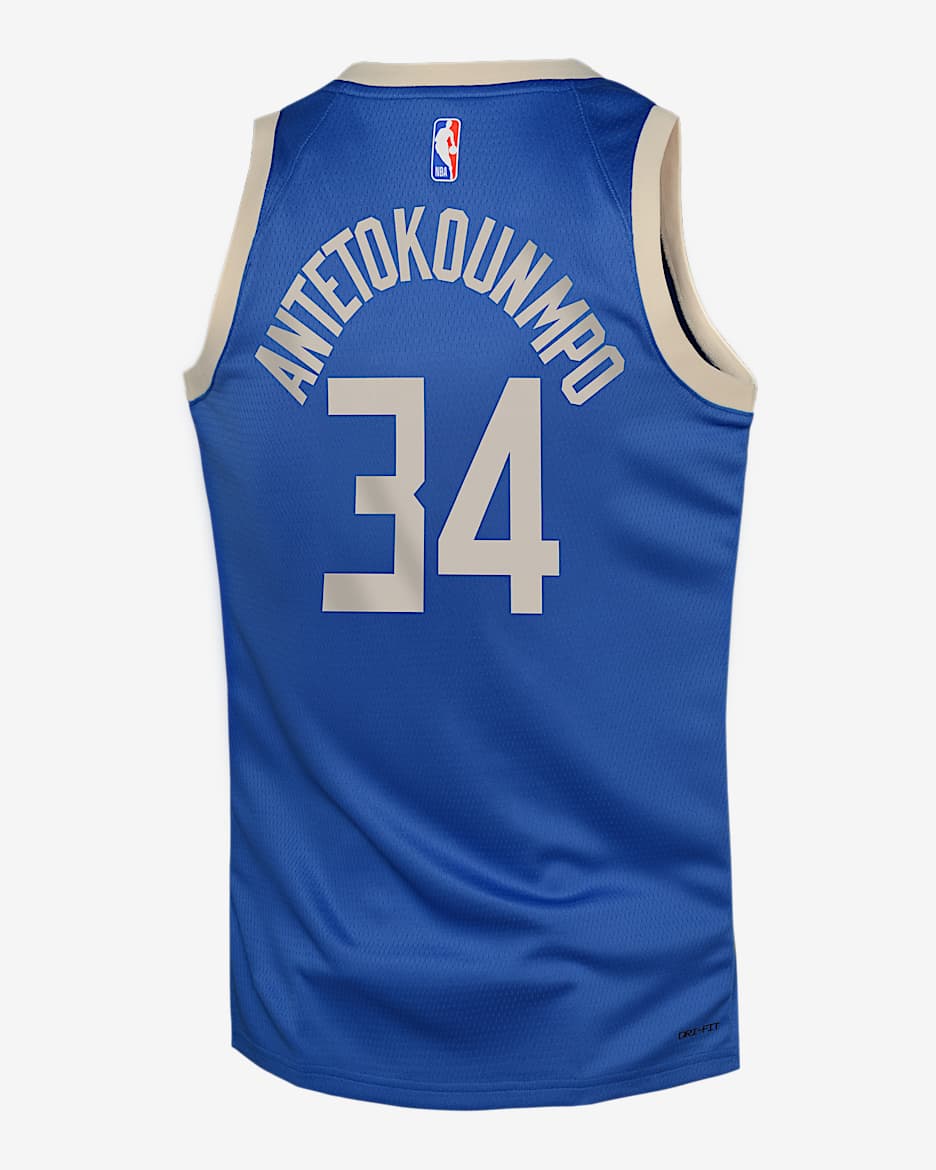 Giannis Antetokounmpo Milwaukee Bucks 2024/25 City Edition Big Kids