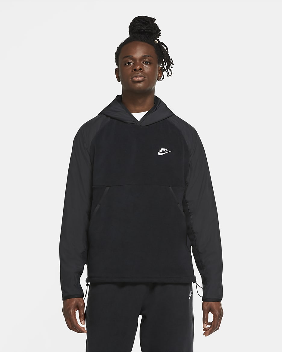 Nike Sportswear Men's Pullover Hoodie - Black/White