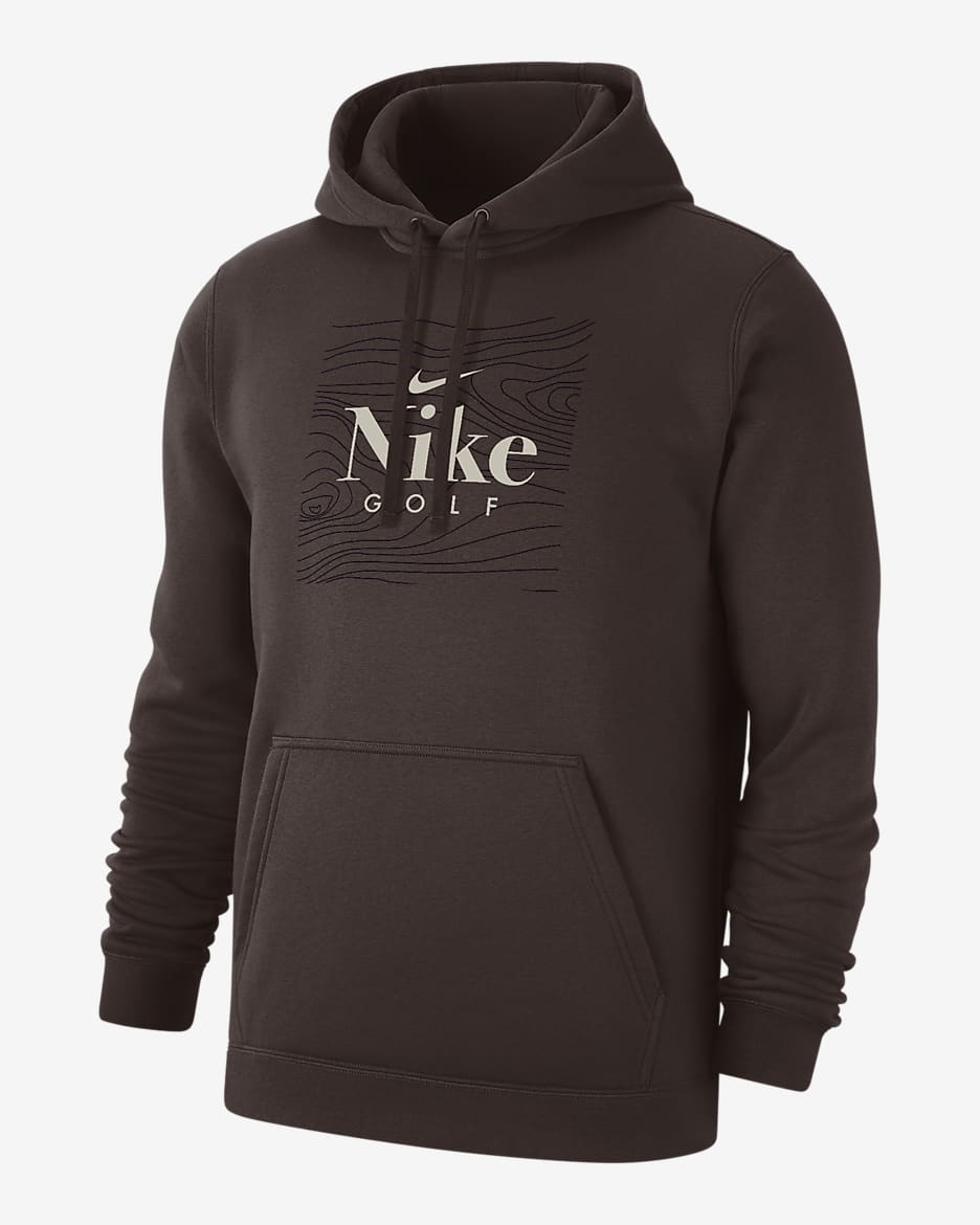 Sudadera con gorro de golf para hombre Nike Club Fleece - Marrón