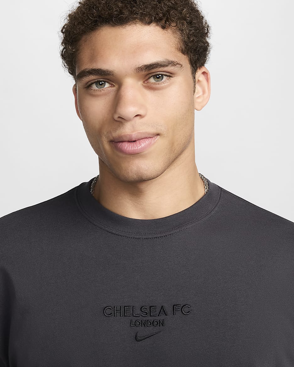 Chelsea FC Max90 Nike Football T-skjorte til herre - Anthracite